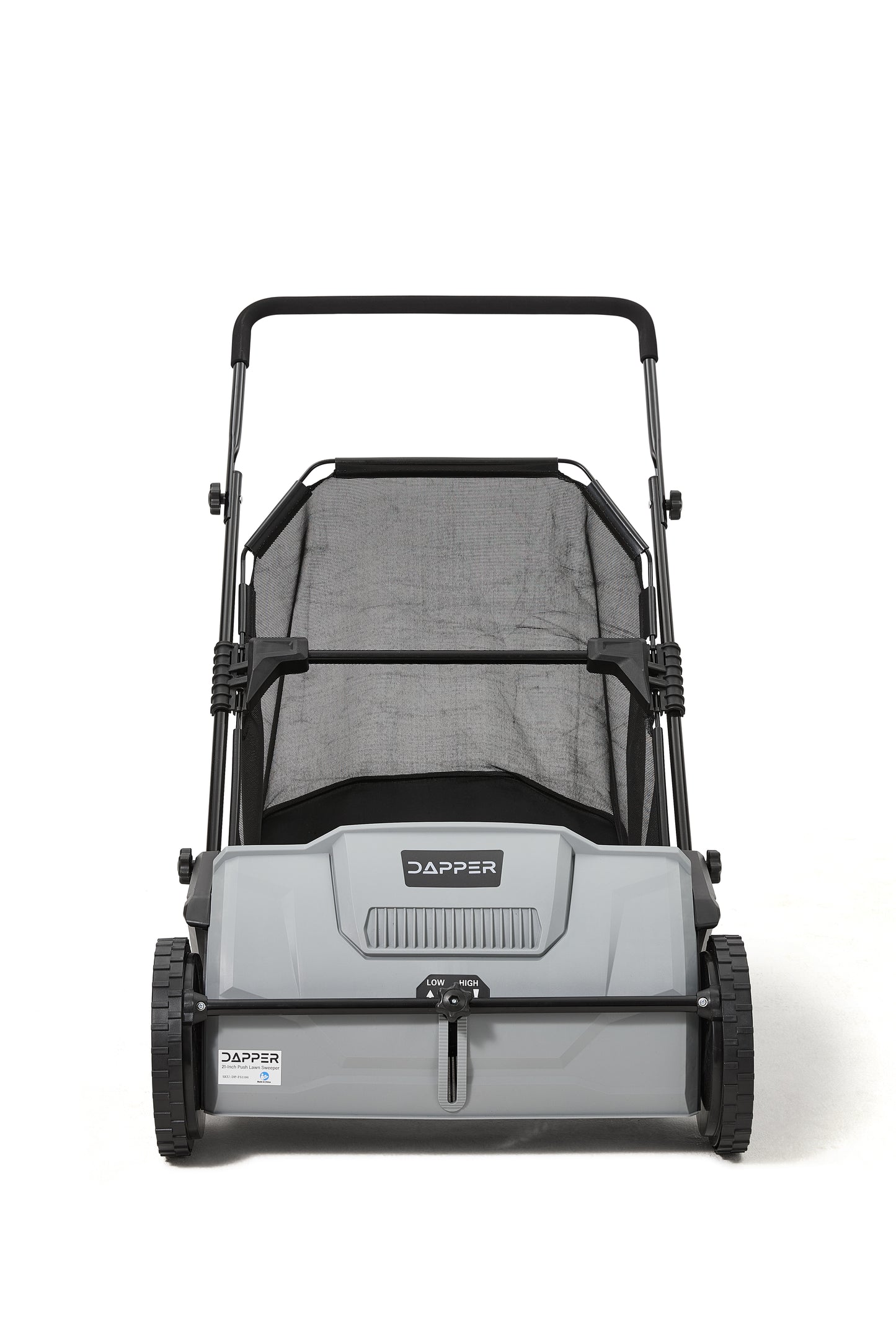 21-Inch Push Lawn Sweeper, Grass, Lawn and Leaf Cleanup Collector with Large 3.5 cu. ft. Hopper Bag