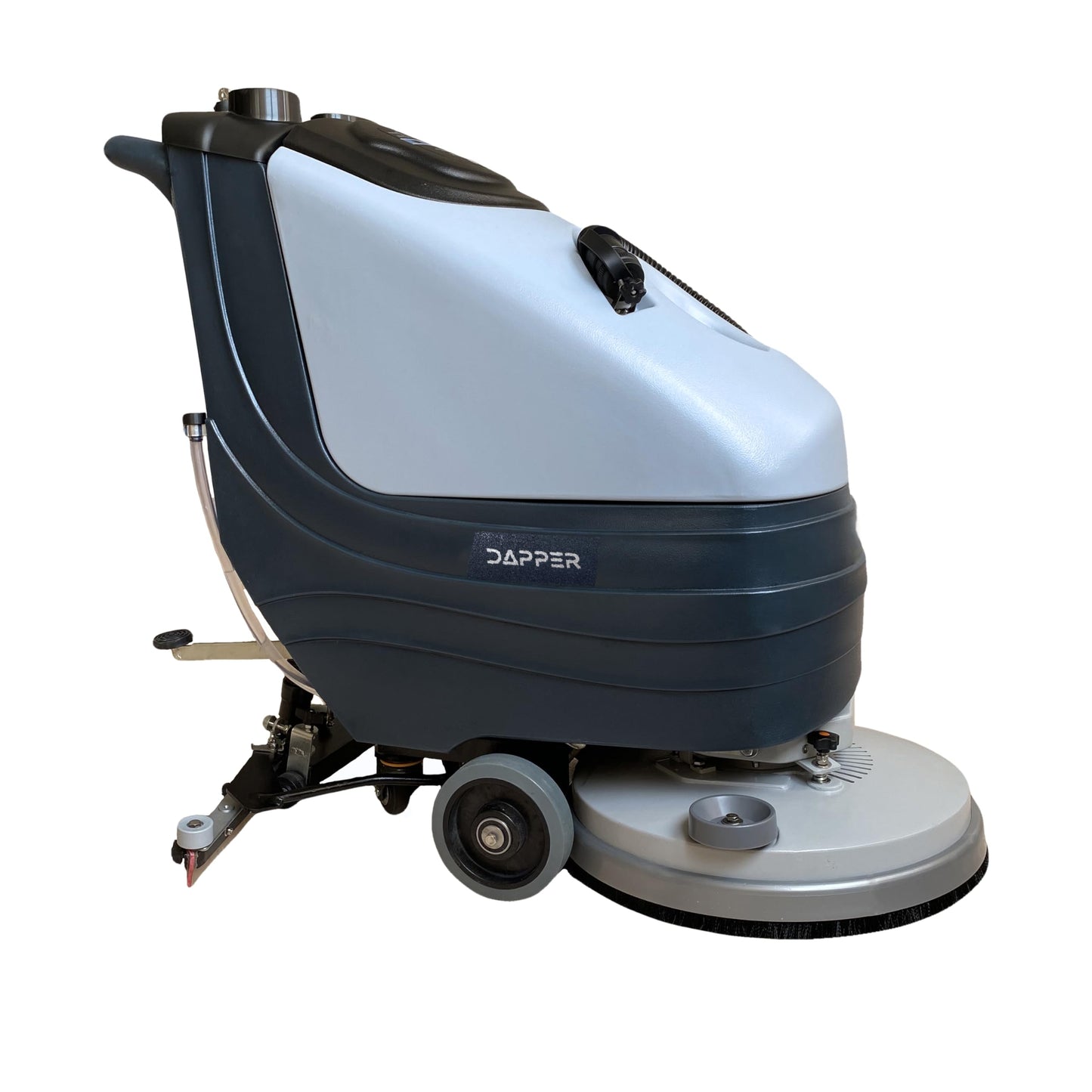 Battery Powered Walk Behind Floor and Carpet Scrubber Machine, 19" Brush, 30" Squeegee Width, 13.5 gal Tank