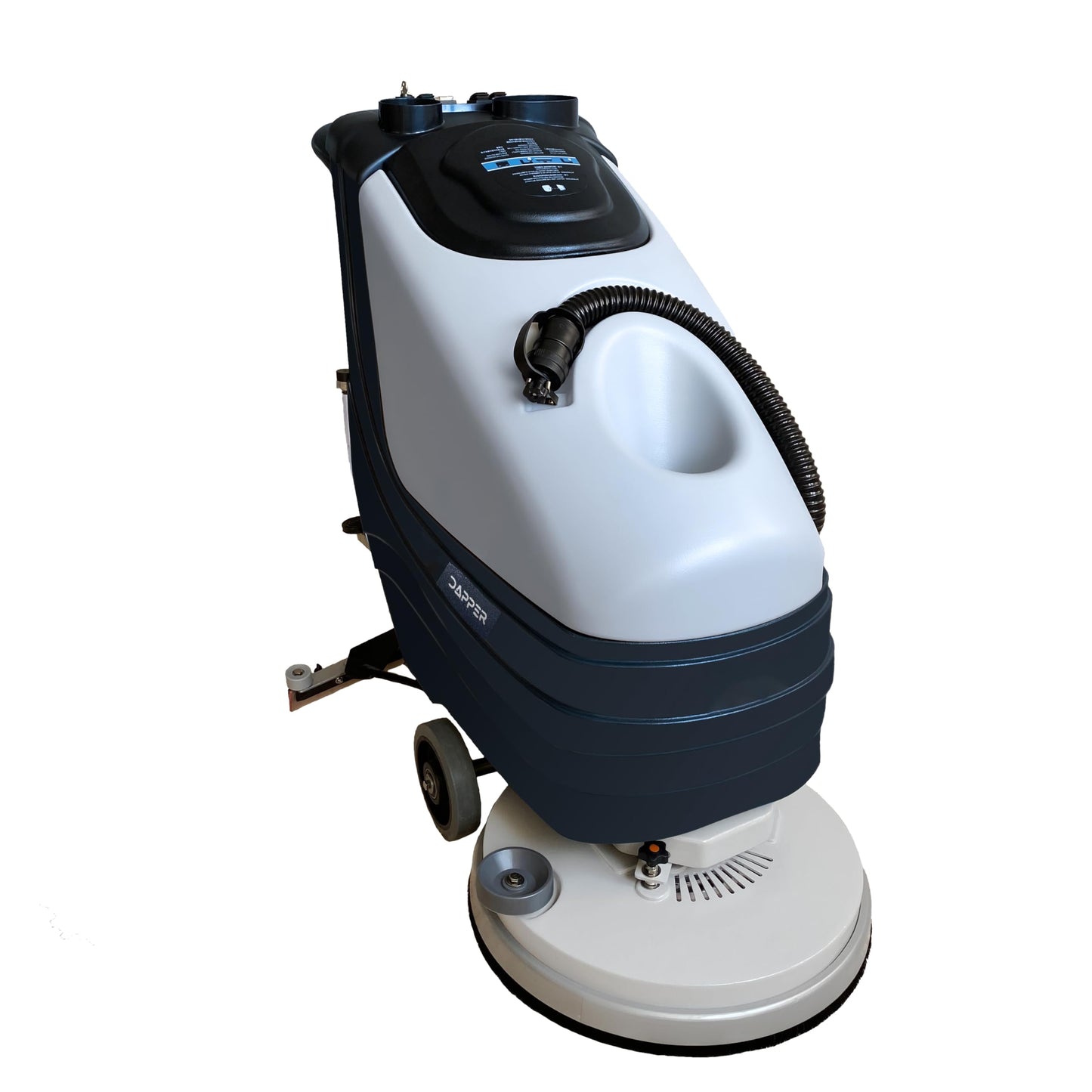 Battery Powered Walk Behind Floor and Carpet Scrubber Machine, 19" Brush, 30" Squeegee Width, 13.5 gal Tank