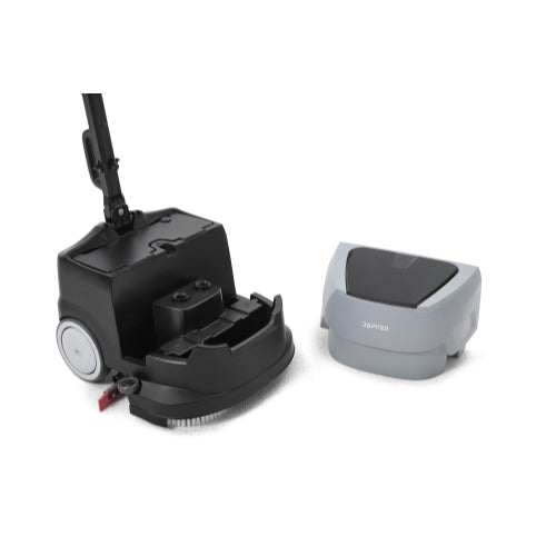 Dapper Supply Mini Automatic Floor Scrubber – Compact & Portable, 15” Cleaning Width
