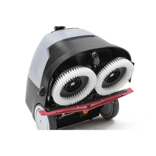 Dapper Supply Mini Automatic Floor Scrubber – Compact & Portable, 15” Cleaning Width