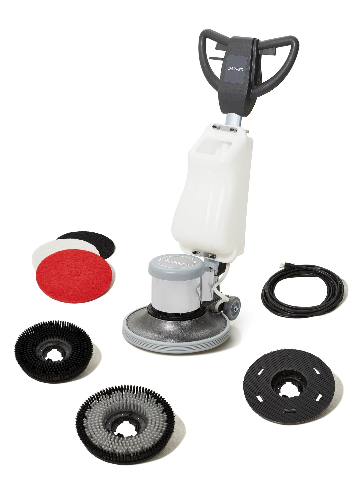 17" Heavy-duty Multi-Purpose Floor Buffer Polisher Machine with Scouring Pads