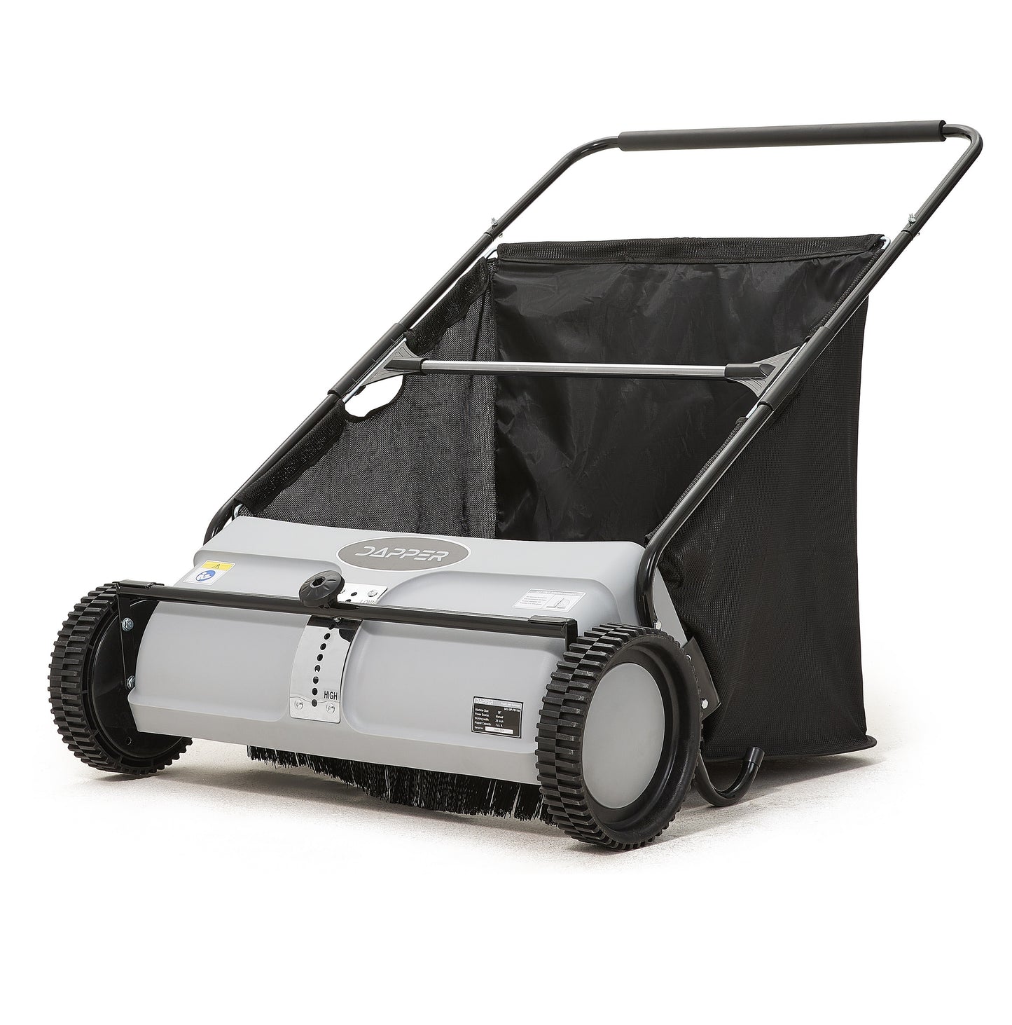26-Inch Push Lawn Sweeper, Grass, Lawn and Leaf Cleanup Collector with Large 7 cu. ft. Hopper Bag
