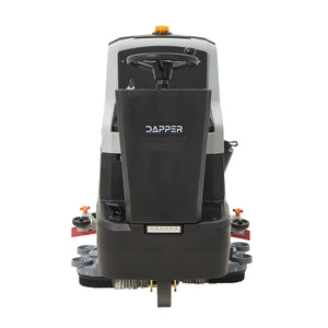 Battery Powered Ride-On Floor Scrubber Machine, 30" Brush, 39" Squeegee