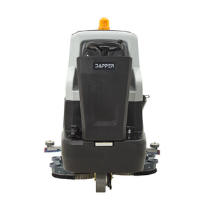 Battery Powered Ride-On Floor Scrubber Machine, 38" Brush, 48" Squeegee