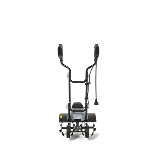 Dapper Supply 18″ Electric Tiller Cultivator, 15‑Amp Corded Garden Rototiller with 6 Steel Tines, Adjustable Depth Wheels, Powerful Soil Cultivator for Gardening and Landscaping