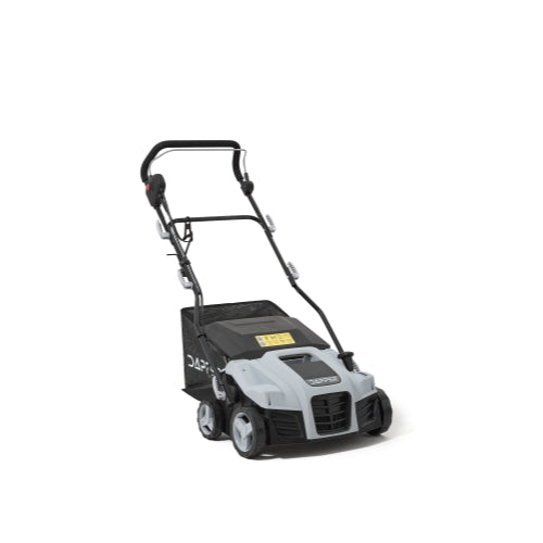 16-Inch 2-in-1 Electric Dethatcher and Scarifier Lawn Dethatcher with 14.5-Gallon Removable Thatch Collection Bag, 5-Position Depth Adjustment, 15.5 Amp, Quick-Fold, Keeps Lawn Healthy