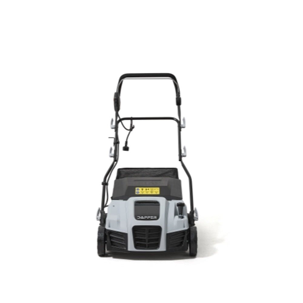 16-Inch 2-in-1 Electric Dethatcher and Scarifier Lawn Dethatcher with 14.5-Gallon Removable Thatch Collection Bag, 5-Position Depth Adjustment, 15.5 Amp, Quick-Fold, Keeps Lawn Healthy