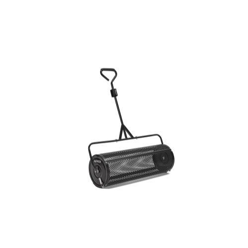 Compost Spreader 36 Inch Towable Peat Moss Spreader, Heavy Duty Rust-Resistant Steel Frame Roller Lawn Spreader for Top Soil, Manure, Mulch, Top Dressing - Garden Spreaders for Lawns