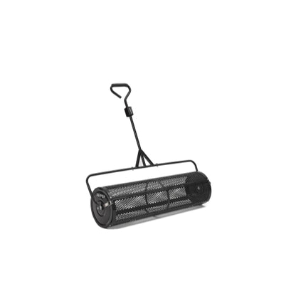 Compost Spreader 44 Inch Towable Peat Moss Spreader, Heavy Duty Rust-Resistant Steel Frame Roller Lawn Spreader for Top Soil, Manure, Mulch, Top Dressing - Garden Spreaders for Lawns