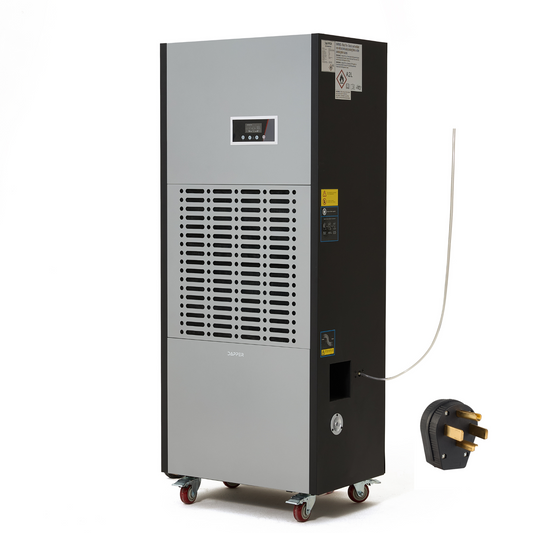 350 Pints Commercial Dehumidifier with Built-In Pump and Drain Hose 30000 Sq Ft Coverage