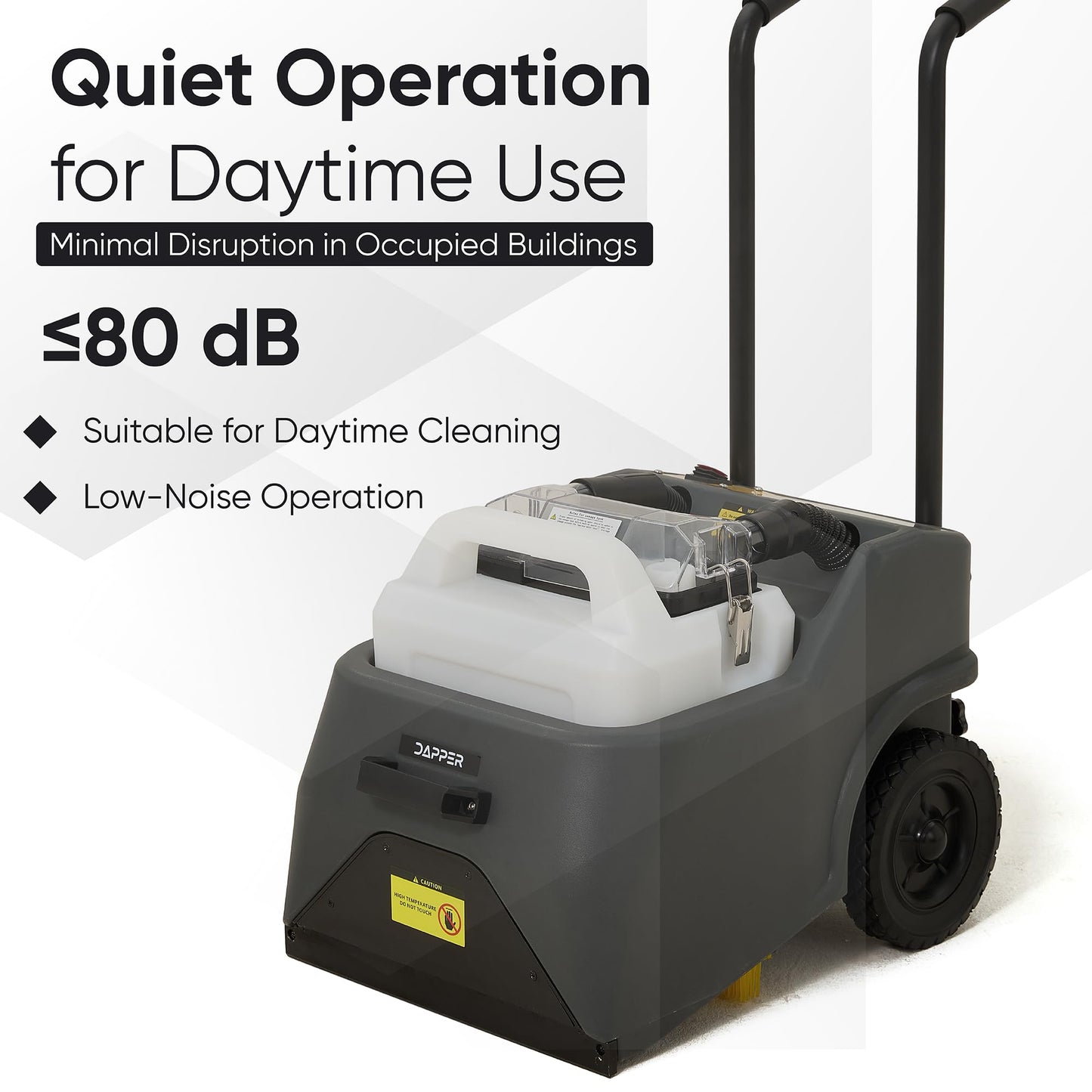 3-in-1 Carpet Restoration Machine with Carpet Combing, Extraction and 70°C Heated Drying
