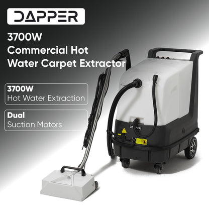 Commercial Hot Water Box Carpet Extractor with 13" Motorized Brush Head 10.5 Gal Tank