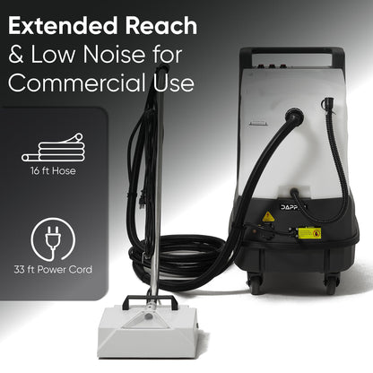 Commercial Hot Water Box Carpet Extractor with 13" Motorized Brush Head 10.5 Gal Tank