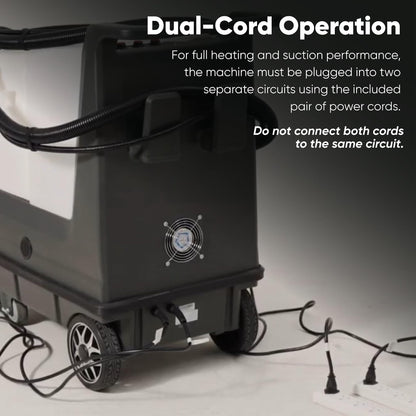 Commercial Hot Water Box Carpet Extractor with 13" Motorized Brush Head 10.5 Gal Tank