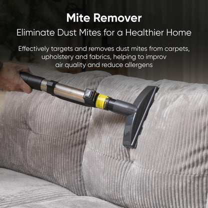 Commercial Carpet and Upholstery Extractor Cleaning Machine with Steam, Spray-Vacuum, & Mite Remover