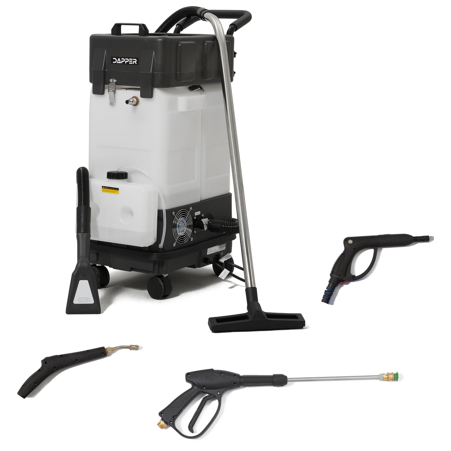 All-In-One Non-Touch Restroom Cleaning Machine with Pressure Washing, Steam, Disinfection Spray, Wet/Dry Vacuum and Blower