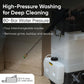 All-In-One Restroom Cleaning Machine with High-Pressure Rinsing, Steam Cleaning, Solution Spray, Wet/Dry Vacuum & Blower
