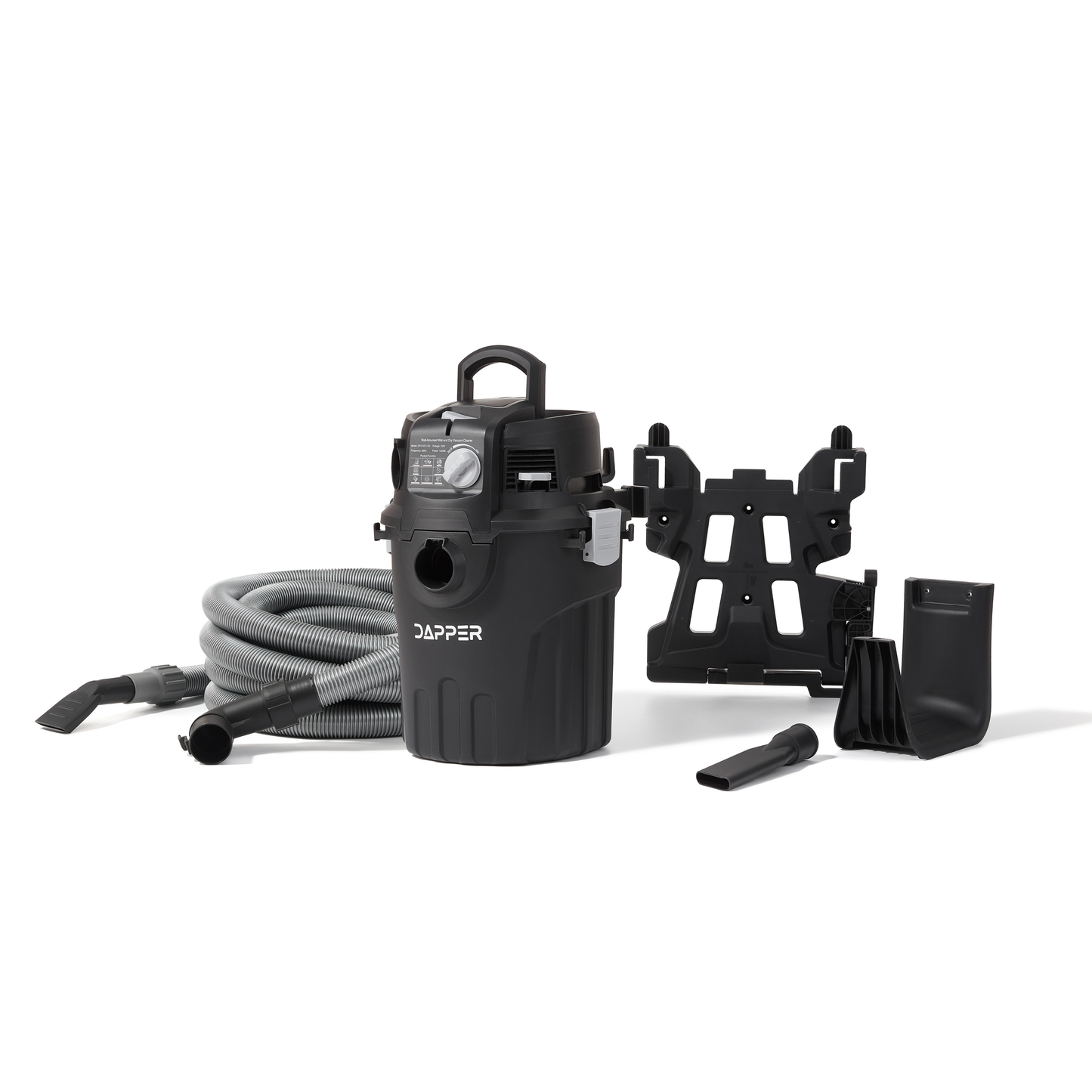 6 Gallon Wall Mount Wet/Dry Vacuum, 5.5 Peak HP, 30 Ft Hose, Vacuum & Blower, Includes Attachments for Garage, Car, Workshop & Jobsite