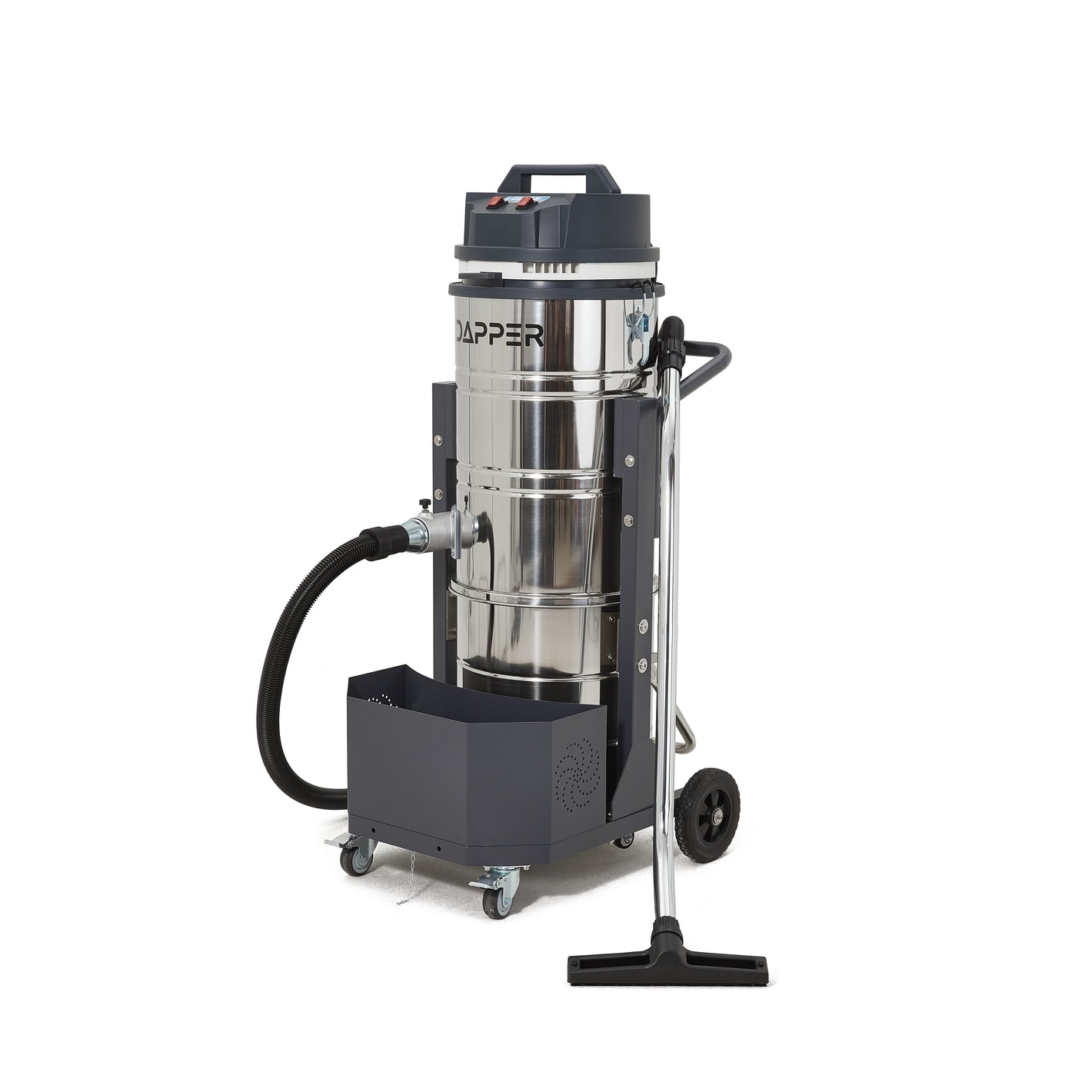 26.5 Gallon Heavy-Duty Industrial Wet/Dry Vacuum Dual Motor, 3.3 HP, 222 CFM