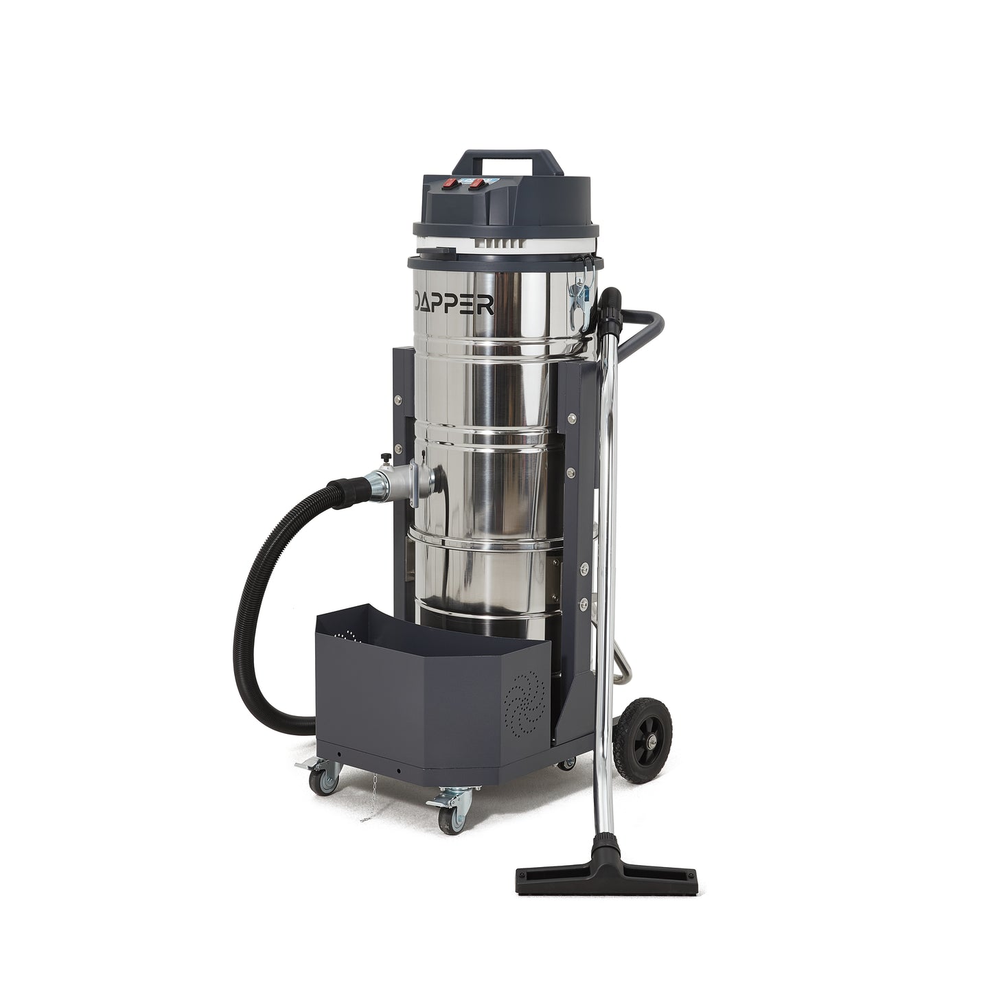 26.5 Gallon Heavy-Duty Industrial Wet/Dry Vacuum Dual Motor, 3.3 HP, 222 CFM