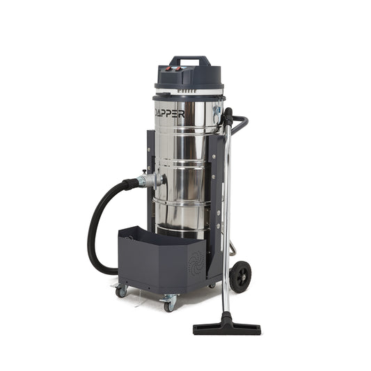 26.5 Gallon Heavy-Duty Industrial Wet/Dry Vacuum Dual Motor, 3.3 HP, 222 CFM
