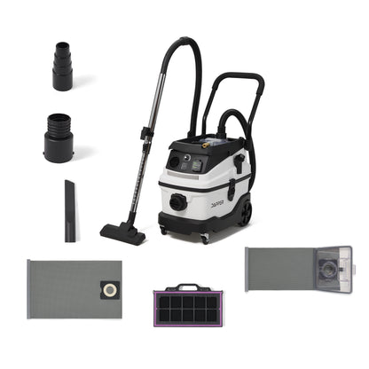 8 Gallon Wet Dry Dust Extractor Vacuum with Semi Auto HEPA Filter