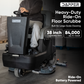 Battery Powered Ride-On Floor Scrubber Machine, 38" Brush, 48" Squeegee