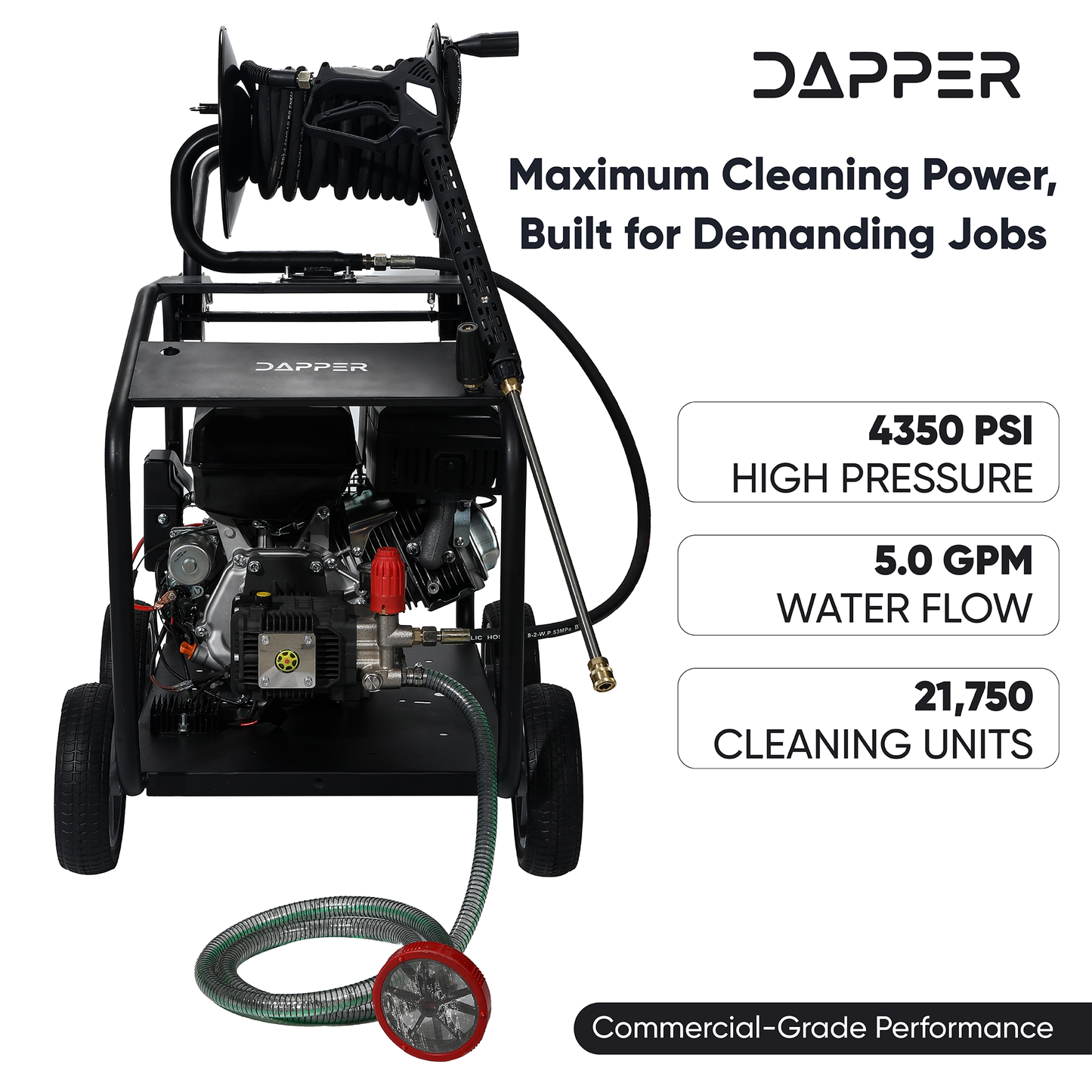4350 PSI Cold Water Gas Pressure Washer