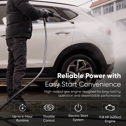 4350 PSI Cold Water Gas Pressure Washer
