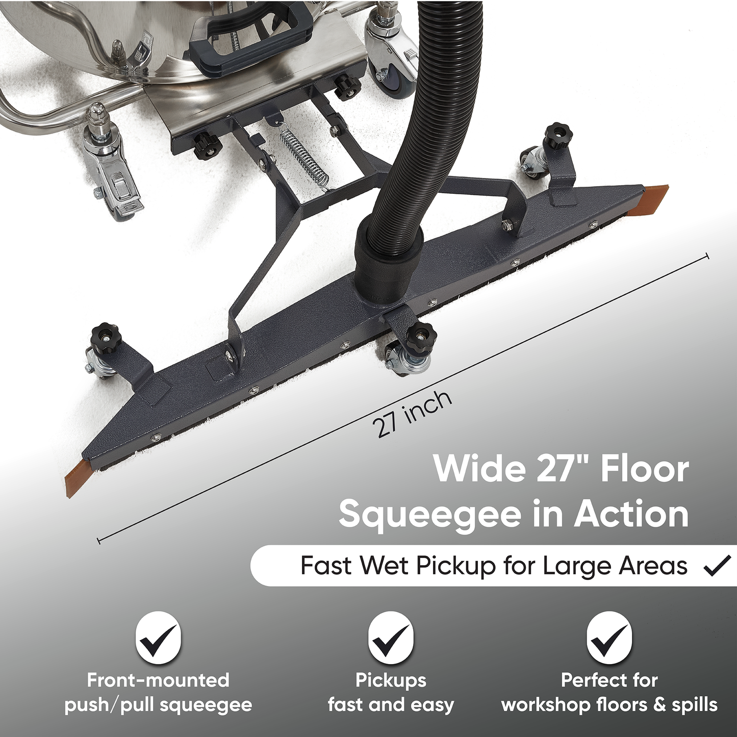 21 Gallon Heavy-Duty Industrial Wet/Dry Vacuum