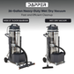 26.5 Gallon Heavy-Duty Industrial Wet/Dry Vacuum Dual Motor, 3.3 HP, 222 CFM