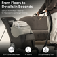4-in-1 Cold Water Carpet Extractor Machine with Steam, Upholstery & Floor Wand