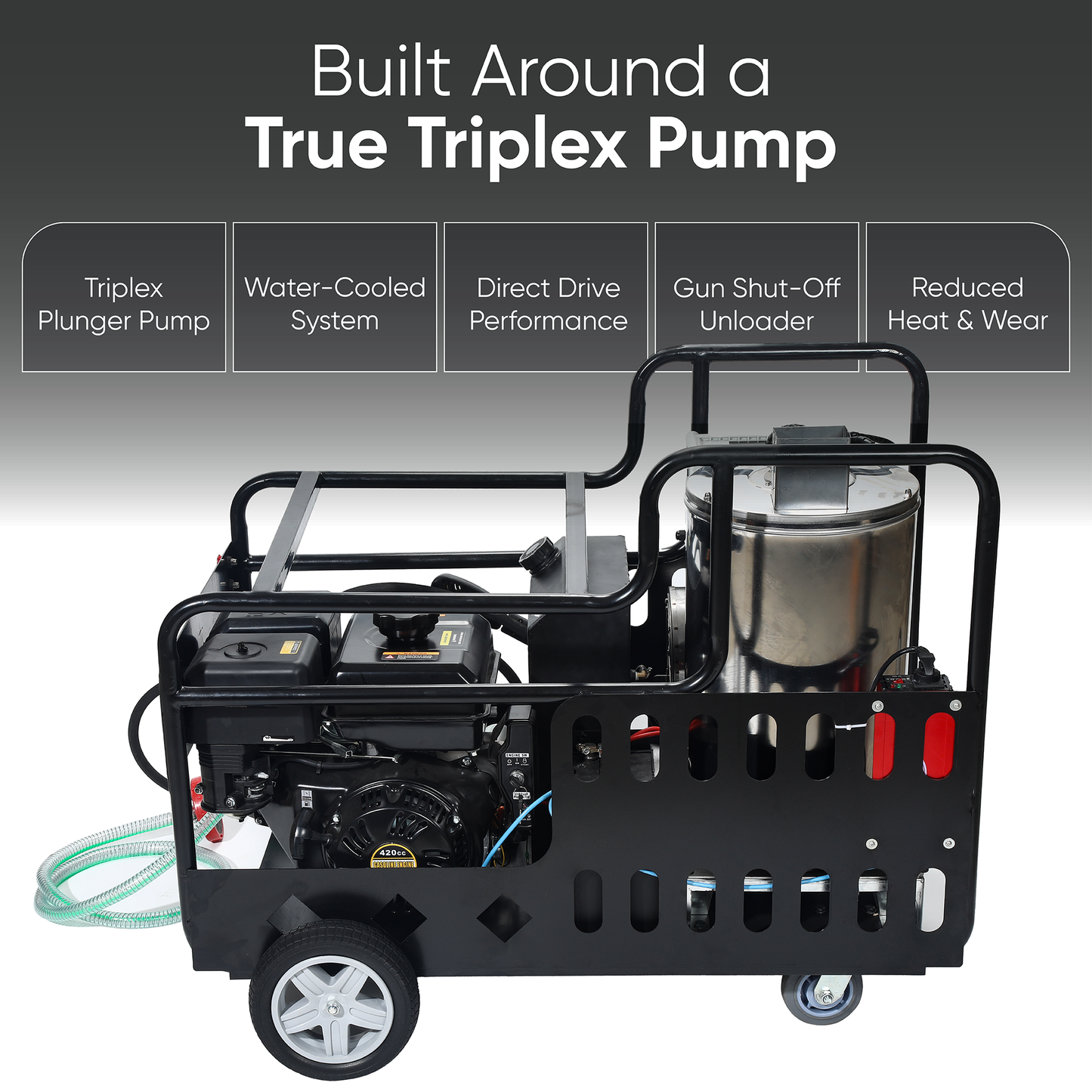 4350 PSI Hot Water Gas Pressure Washer