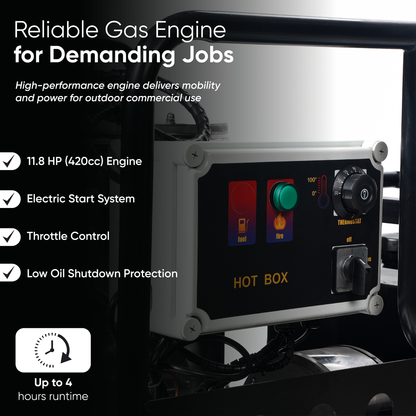 4350 PSI Hot Water Gas Pressure Washer