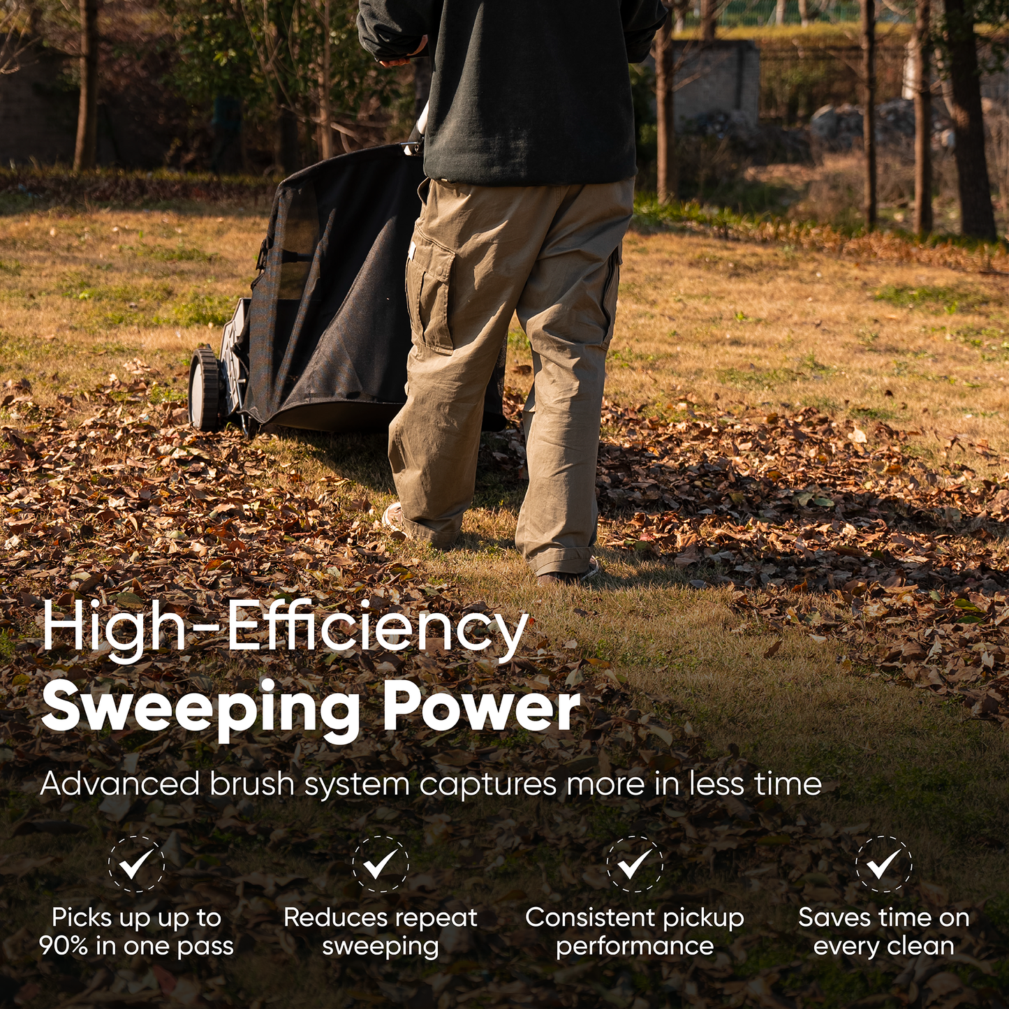22-Inch Push Lawn Sweeper with 3.5 cu. ft. Hopper Bag