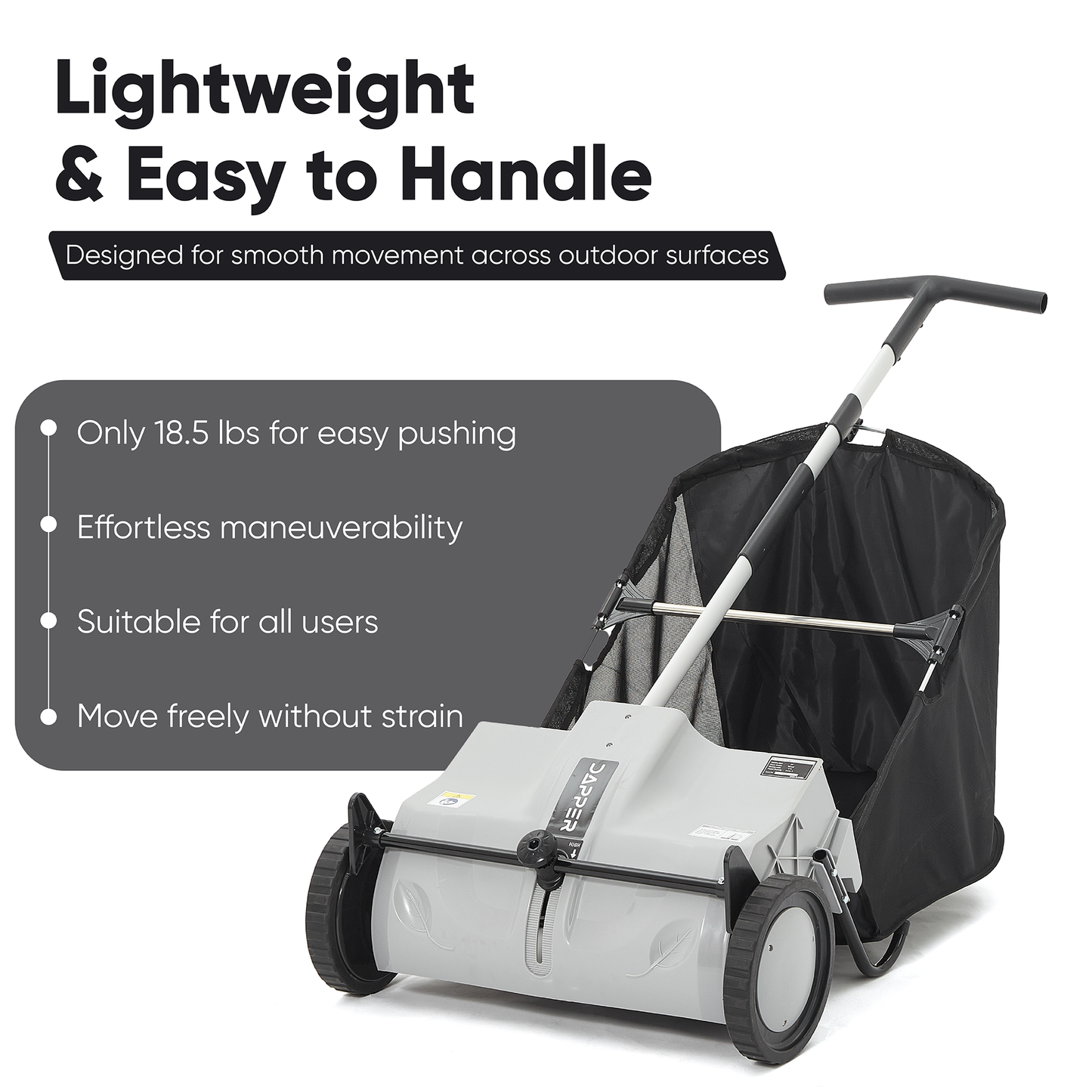 22-Inch Push Lawn Sweeper with 3.5 cu. ft. Hopper Bag
