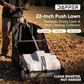 22-Inch Push Lawn Sweeper with 3.5 cu. ft. Hopper Bag
