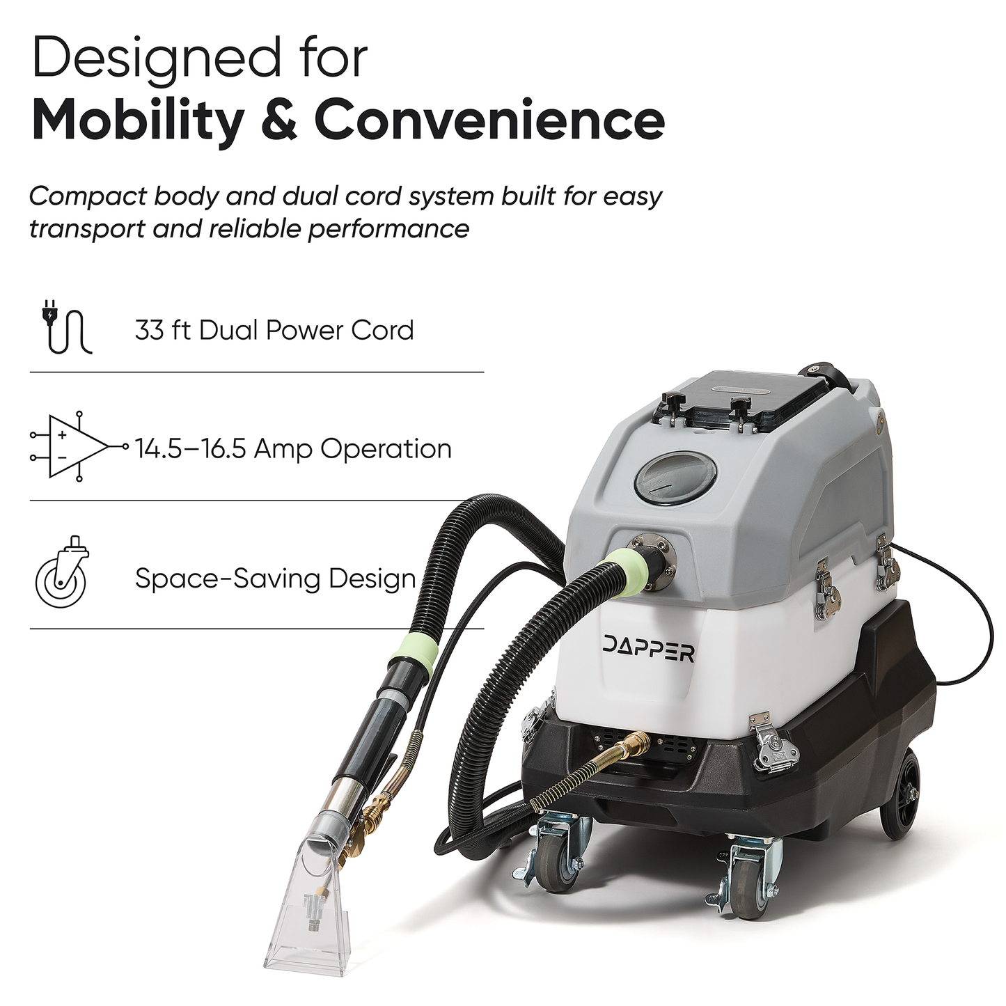 Commercial Heated Carpet Upholstery Extractor Portable Machine 170 PSI Hot Water Cleaner 120 CFM Vacuum 150F Heater 3 and 4 Gallon Dual Tanks for Deep Cleaning Stain Removal Furniture Carpet