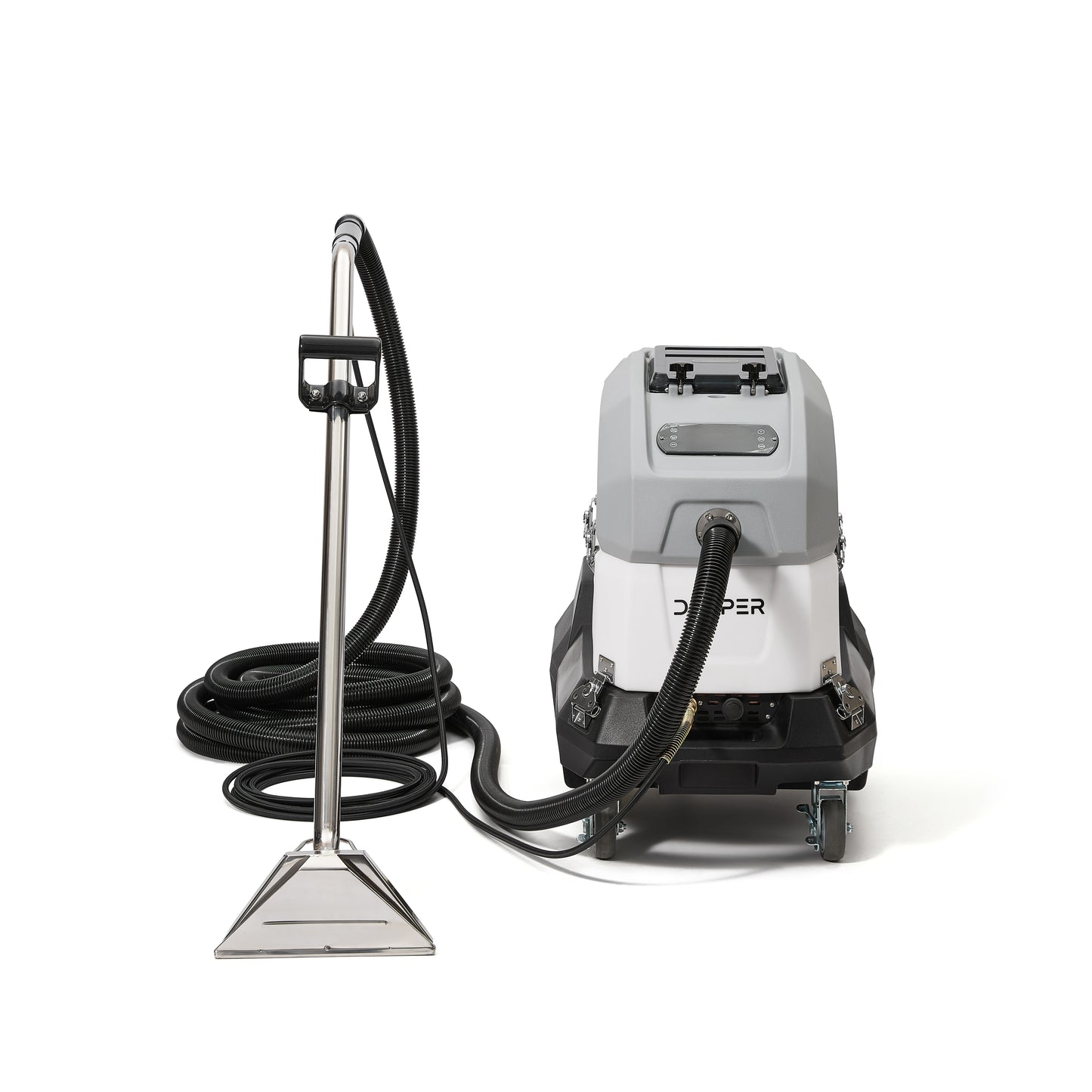 Commercial Heated Carpet Upholstery Extractor Portable Machine 170 PSI Hot Water Cleaner 120 CFM Vacuum 150F Heater 3 and 4 Gallon Dual Tanks for Deep Cleaning Stain Removal Furniture Carpet