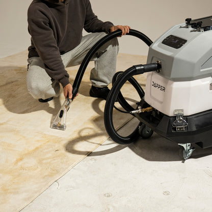 Commercial Heated Carpet Upholstery Extractor Portable Machine 170 PSI Hot Water Cleaner 120 CFM Vacuum 150F Heater 3 and 4 Gallon Dual Tanks for Deep Cleaning Stain Removal Furniture Carpet