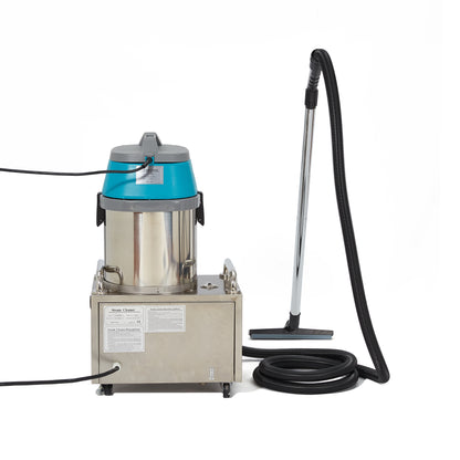 Commercial Steam Cleaner with Wet/Dry Vacuum and Upholstery - 2 Gallon Tank