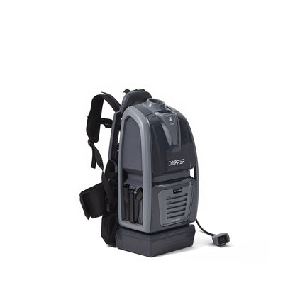 Dapper Commercial Battery Powered Backpack Vacuum Cleaner Lightweight 15 lb, 6 Qt Backpack Vacuum with HEPA Filter 2 in 1 Vacuum and Blower, for Hard Floors Carpet Stairs and Tight Spaces