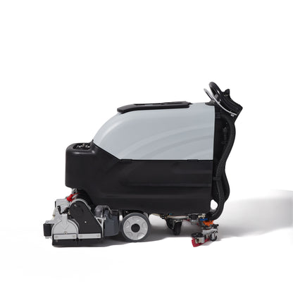 Battery-Powered Sweep & Scrub Commercial Floor Cleaning Machine, 25.5" Cleaning Path, 35" Squeegee, 14.5/17 Gal Tanks, Self-Propelled, 4-Hour Runtime, 2-Year Warranty
