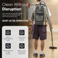 2-in-1 Battery Powered Commercial Backpack Vacuum & Blower 6 Qt