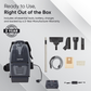 2-in-1 Battery Powered Commercial Backpack Vacuum & Blower 6 Qt