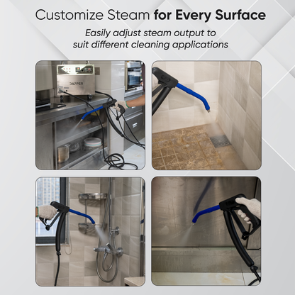Commercial Steam Cleaner with 230°F Steam and 1 Gallon Tank