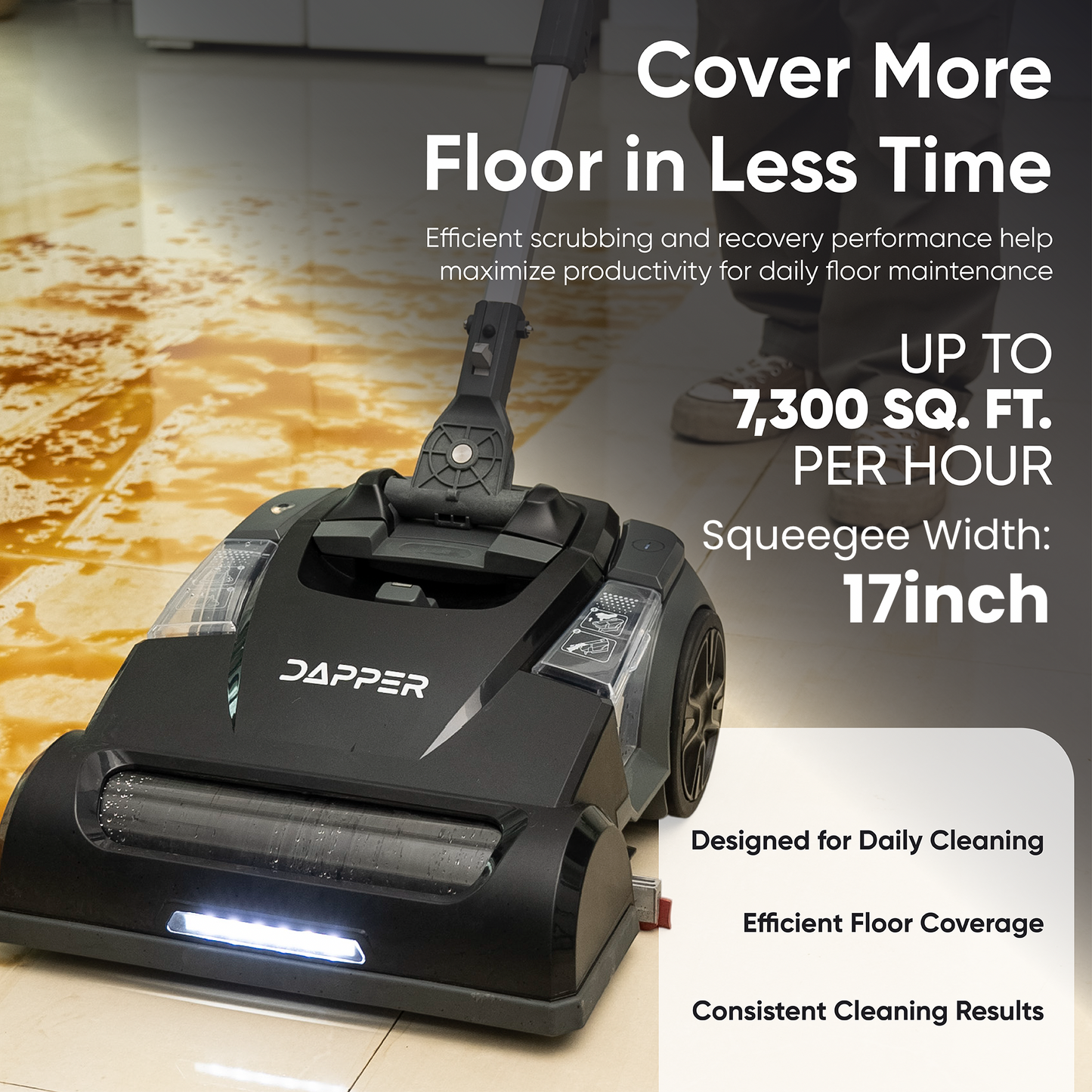 Battery Powered Mini Automatic Floor Scrubber Machine