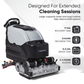 Self Propelled Sweep & Scrub Floor Cleaning Machine 25" Brush 35" Squeegee
