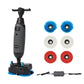 Battery-Powered Walk-Behind Floor Scrubber, 17" Cleaning Path, 17.5" Squeegee, 1.2-Gal Tank